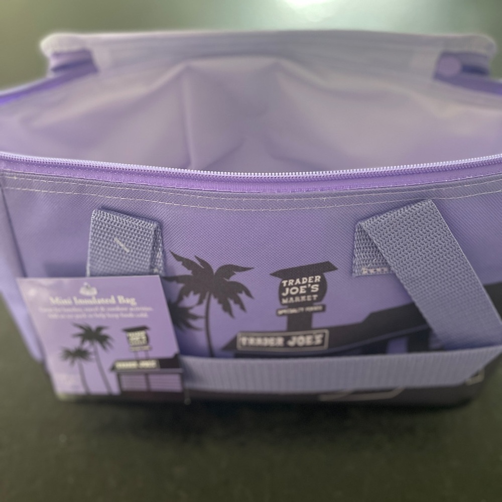 Trader Joe's Purple Mini Insulated Bag-cute for Mother’s Day🌸. NWT.
